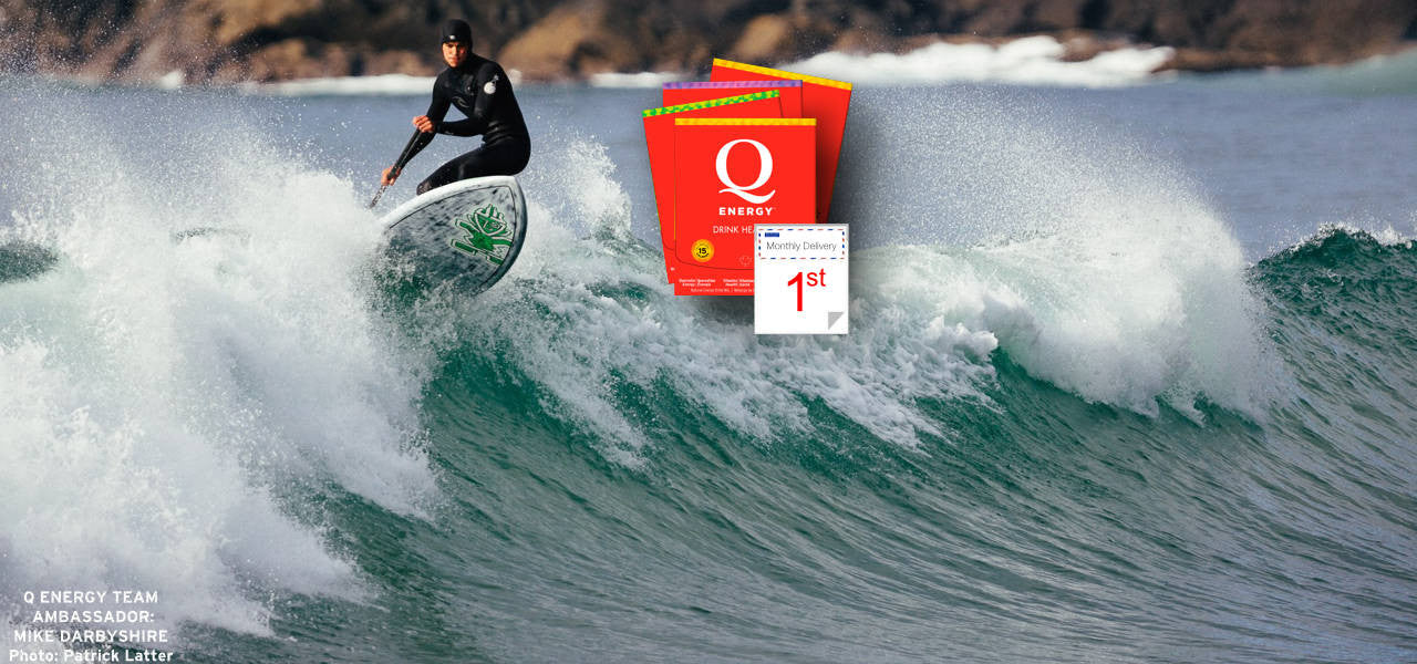 Q Energy - Drink Healthy. All Natural Sport Performance and Healthy Energy Drink featuring Quercetin. Ambassador Mike Darbyshire