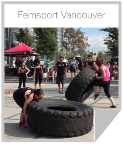 Lifting Tires at FemSport Vancouver