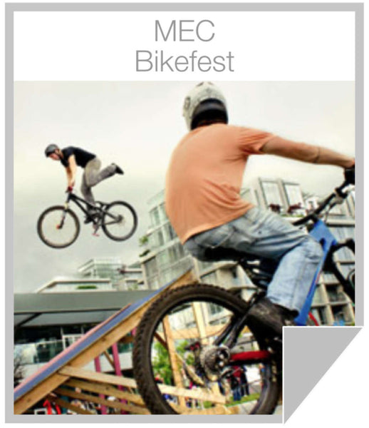 Getting some air at MEC bikefest