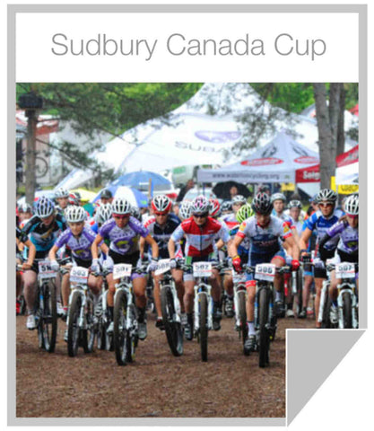 Riders heading out at the Sudbury Canada Cup with Q Energy